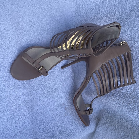Michael Kors Shoes - Michael Kors Taupe Strappy Heels